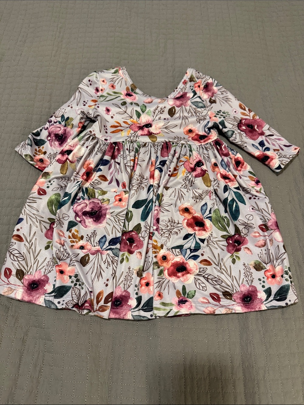 Mila & Rose 3/4 Sleeve Twirl Dress 2T